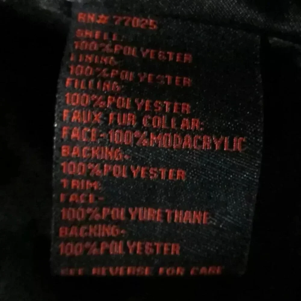 ADRIENNE LANDAU BLACK COLLARED FAUX FUR LONG SLEEVE JACKET COAT LG & XL NWT $275 - Picture 10 of 10